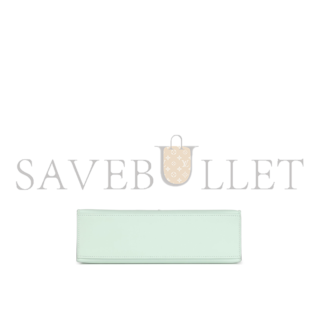 H**mes kelly pochette vert bubble green swift palladium hardware (22*14*7cm)